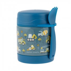 Stephen Joseph Φαγητοδοχείο Stainless Steel Kids' Lunch Set Insulated Blue x 9pcs