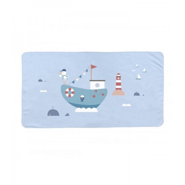 Πετσέτα Θαλάσσης 70x140cm με ύφασμα Microfibra Fishing Boat Monnëka Πετσέτα Θαλάσσης 70x140cm με ύφασμα Microfibra Fishing Boat Monnëka