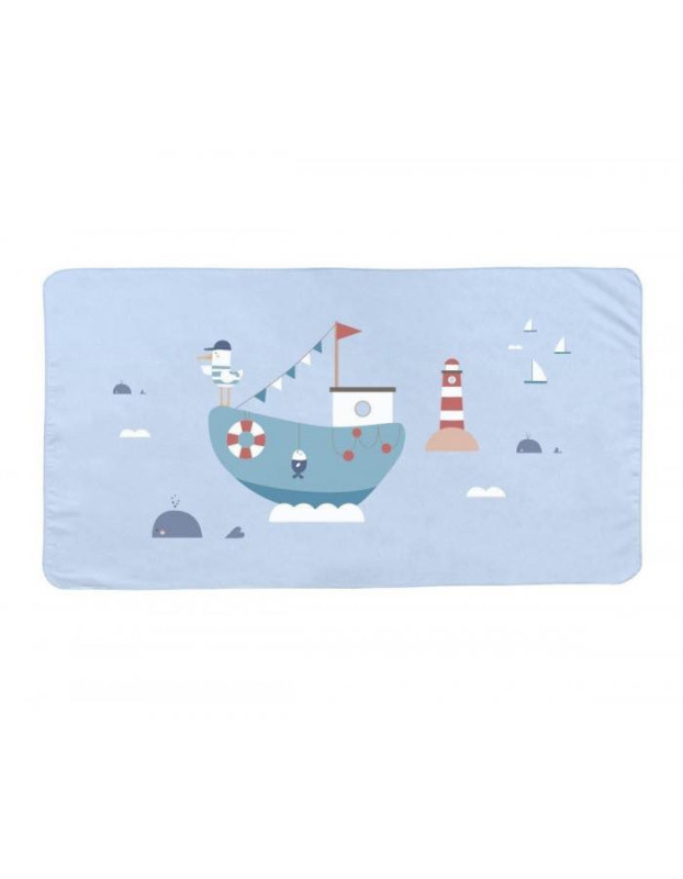 Beach Towel 70x140cm with Microfiber Fishing Boat Monnëka fabric Beach Towel 70x140cm with Microfiber Fishing Boat Monnëka fabric