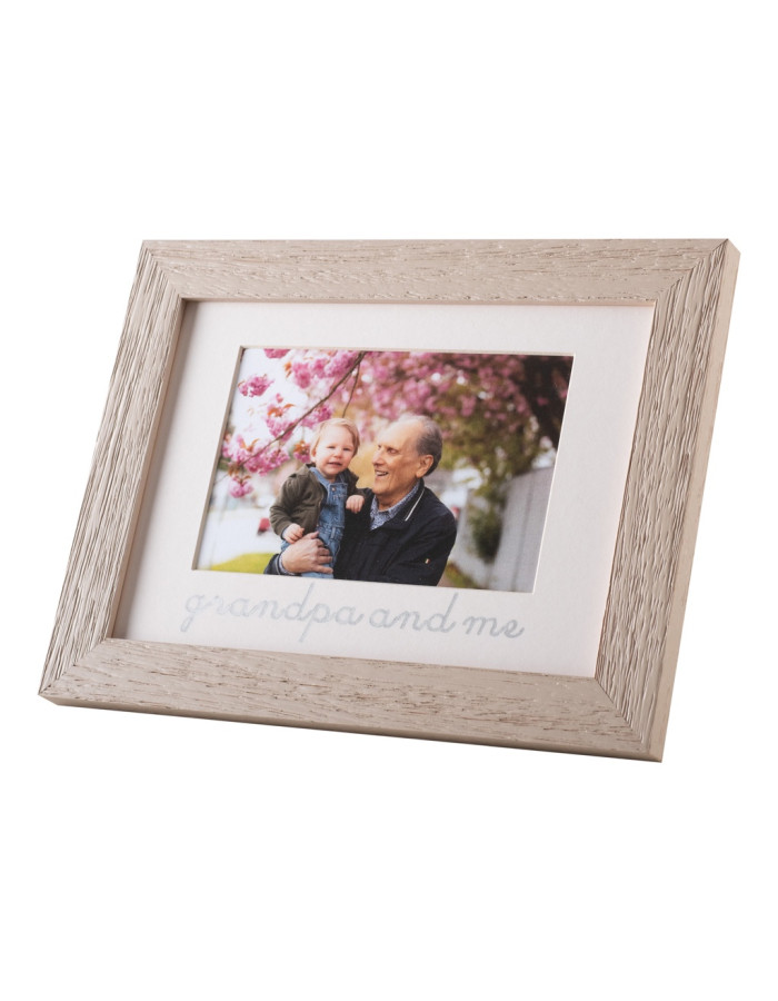 Grandfather and grandson photo frame