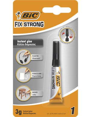 Bic Glue Gel Instant Fix Strong 3ml