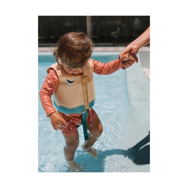 Μαγιό Σορτς με Προστασία από τον Ήλιο Camping 2-3 Ετών - Monnëka | 61-93549/1