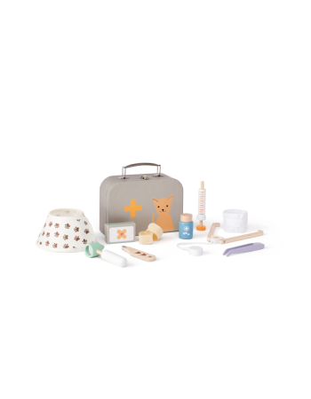 KIDS CONCEPT. Ξύλινο σετ παιχνιδιού κτηνίατρος KID'S HUB