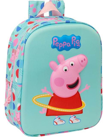 Safta: Tσάντα πλάτης παιδικού 3D Peppa Pig 22 x 10 x 27 cm