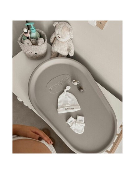 Shnuggle Soft Changing Pad Squishy made of Fabric Gray 45x70cm