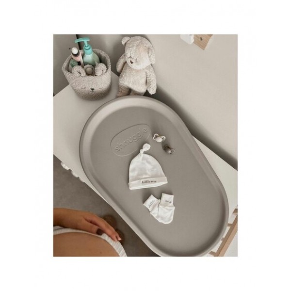 Shnuggle Αλλαξιέρα από αφρώδες υλικό με κλίση για παλλινδρόμηση-Grey