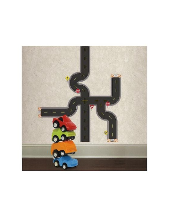 RoomMates Decor Kids Vinyl Wall Sticker Build A Road 60pcs