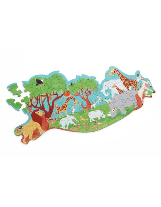 Kids Puzzle Safari 60pcs Scratch Europe