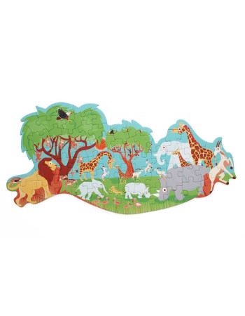 Kids Puzzle Safari 60pcs Scratch Europe