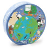 Kids παζλ ζώα του κόσμου Contour World for 4++ Years 45pcs Scratch Europe